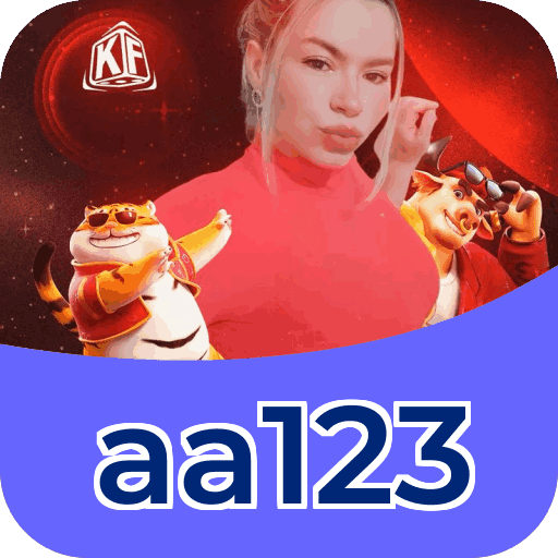 Interface do aplicativo aa123 mostrando jogos disponíveis no iOS e Android